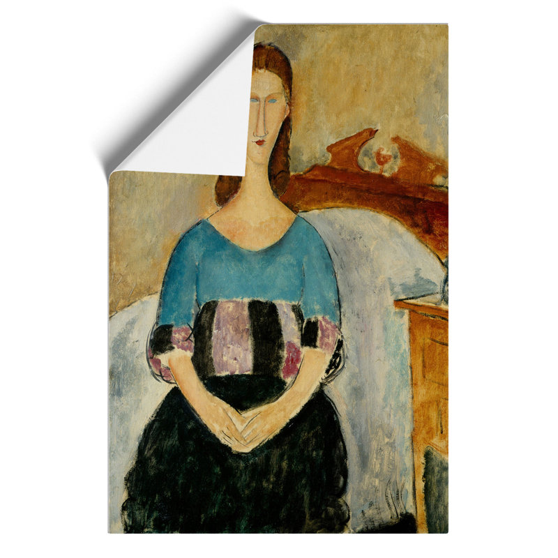 Jeanne Hebuterne by Amedeo Modigliani - Frameless Print, 42cm H x 30cm W x 0.1cm D