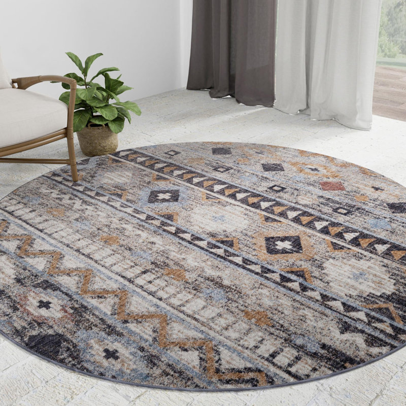 Tapis Foundry Select Perlita, Rond 3 pi 3 po