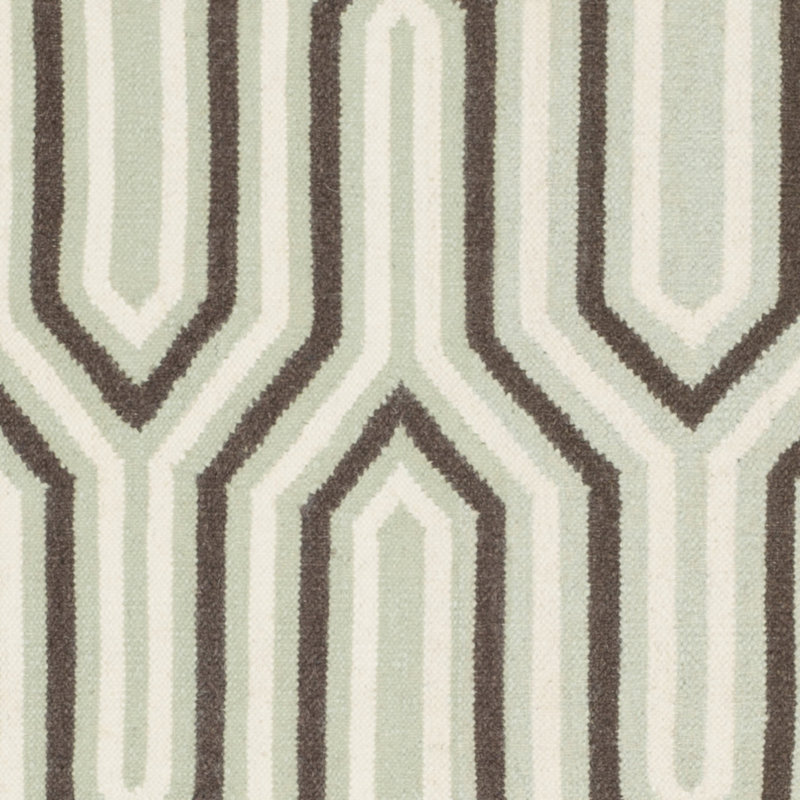 Normal Geometric Wool Hand Woven Area Rug, Rectangle 122 x 183 cm