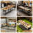 96" Adjustable Workbench With Side Pegboard