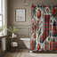 Rideau de douche 1 pièce Holiday Plaid-1951683891