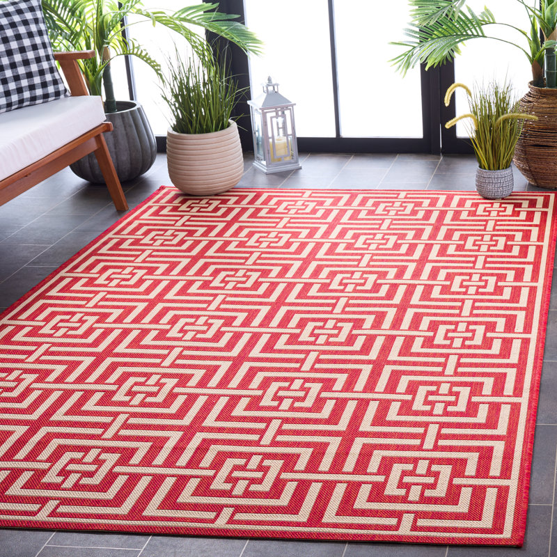 Tapis d'intérieur / extérieur Carovella, Rectangle 5 pi 3 po x 7 pi 6 po