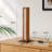 Square Solid Wood Dimmable LED Table Lamp-543402