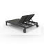Chaise longue d'extérieur en aluminium Georgie
