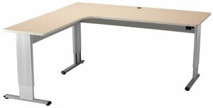 Infinity Height Adjustable L-Shape Standing Desk -  Populas Furniture, IN 727230 PC-L3