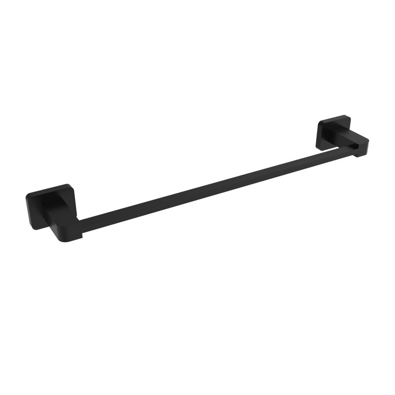 Porte-serviettes mural 18 po Spark, Noir mat, 1.8" H x 18" W x 2.8" D