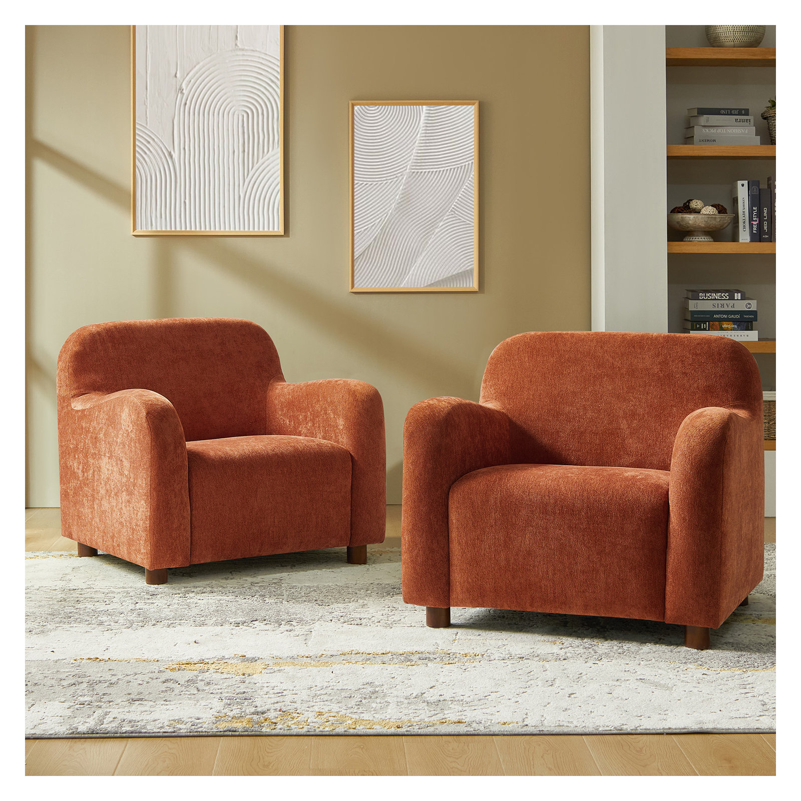 Berken Boulce Armchair, Rooibos