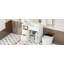 Meuble-lavabo de 36 po avec lavabo en résine supérieur, armoire de rangement autoportante avec 2 tiroirs et un tiroir basculant, ensemble de meuble-lavabo avec cadre en bois massif, tablette à hauteur réglable-123236742