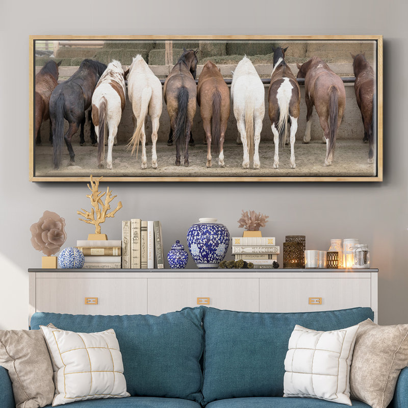 Haystack Happy- Framed Canvas
