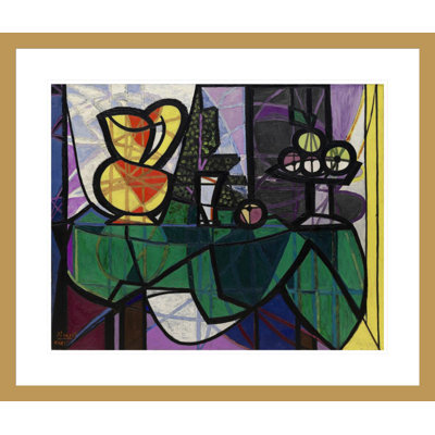 Pichet et bol de fruits par Pablo Picasso, impression giclée sur cadre