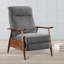 Saugus Wood Arm Push Back Recliner
