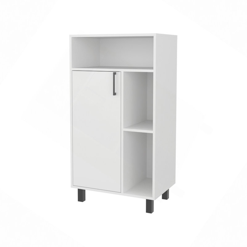 Armoire avec rangement ouvert et 1 porte