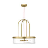 Anders 4 Light Dining Room Pendant In Brushed Nickel Finish With Clear Shade