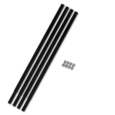 Tube d'extension pour perceuse au sol 4 pièces Rummel vidaXL, fabrication en acier avec vis, 39,4 po x 1,2 po