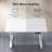 35" Electric Height Adjustable Standing Desk with Lockable Wheels