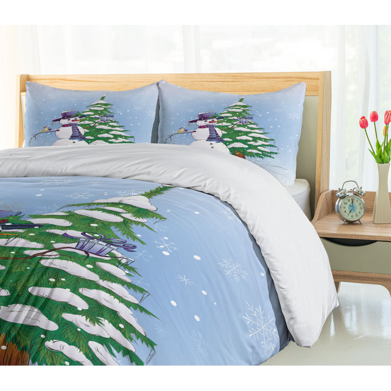 Christmas Modern & Contemporary Polyester Duvet Cover, King Duvet Cover