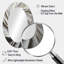 White Majestic Motion I - Miroir mural moderne ovale-1954762666