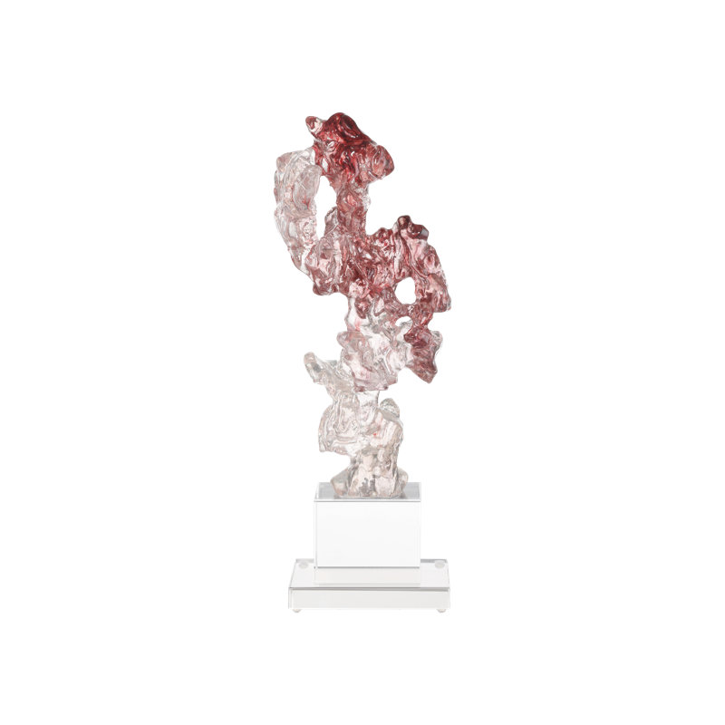 Faux Rock Crystal Large Sculpture