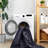 MAVAL Black Washable Rug 4X6 Area Rug (Black+Gray, 4' X 6')-433478979