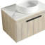 Ensemble de meuble-lavabo flottant 30 po avec lavabo en céramique Design-120406501