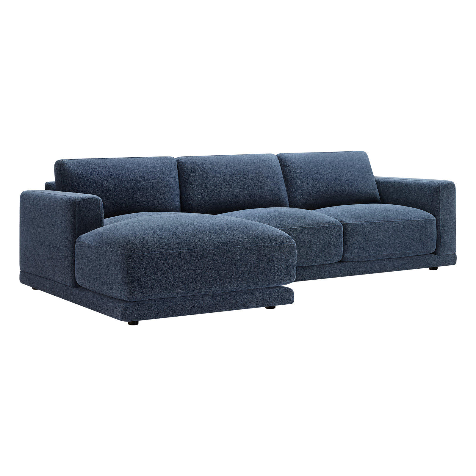Blakes Cotton Sectional, Left Hand Facing, Elite Indigo Linen