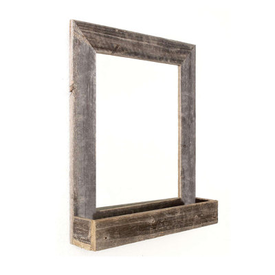Norval Rectangle Mirror with Shelves