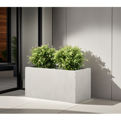 35''Loutdoor Large Square Mgo Planter Box