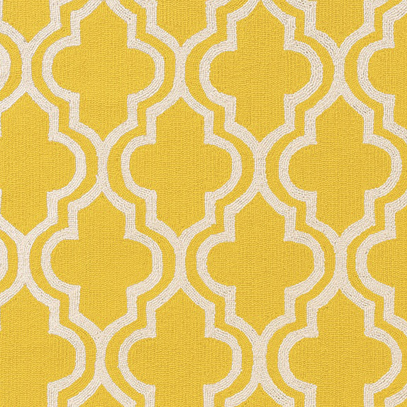 Hand Hooked Wool Geometric Indoor Rug, Rectangle 5' x 7'