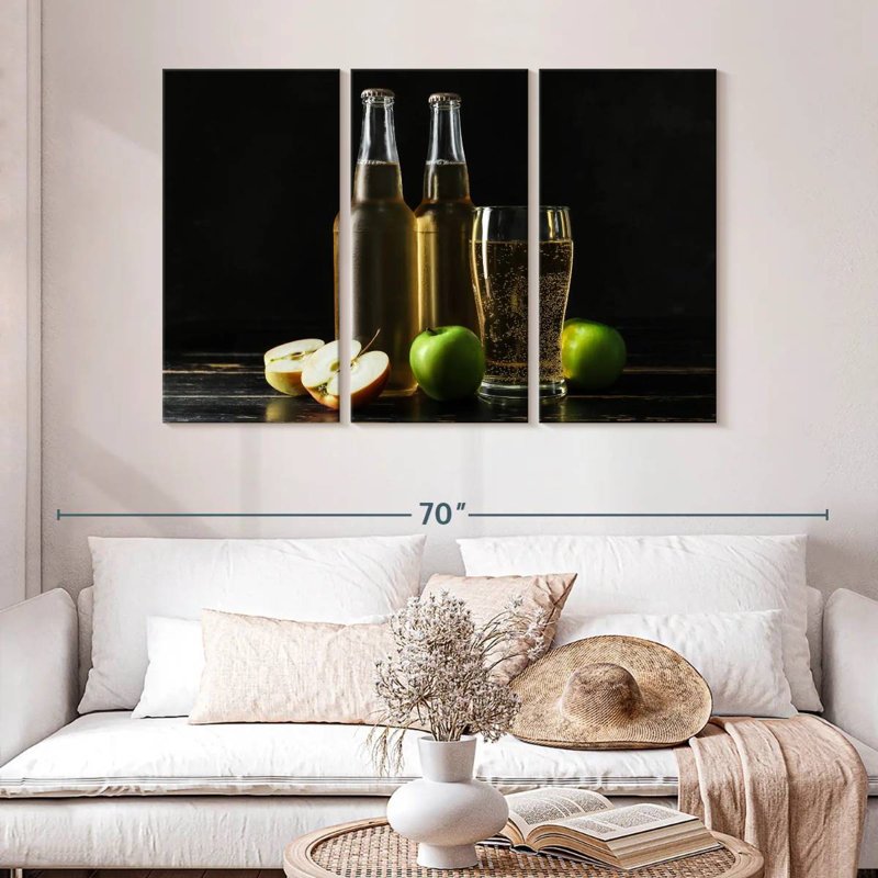 Sparkling Apple Cider, 32" H x 50" W