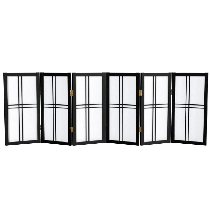 Paravent court 24 po Keitez, Noir, 6