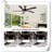 Museau Ceiling Fan with LED Lights-361278047