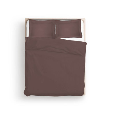 400TC Cotton Sateen Solid Duvet Cover Set