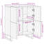 Litisha Glass Accent Chest-1100707832