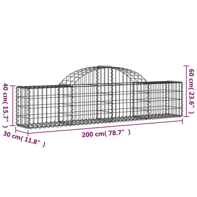 Avaiah Silver Metal Fence Panels Included, 60cm H x 200cm W x 30cm D