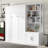 Rust Murphy Bed with Shelves & Wooden Frame-1396248130-1396273911