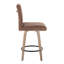 Tabouret de comptoir contemporain à hauteur fixe avec pivot-133674839-133674840