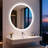 Round Frameless Backlit Led Bathroom Vanity Mirror Dimmable Anti-fog Wall Mounted Mirror-1742799660