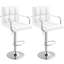 Tabouret de bar pivotant en velours et en polyuréthane pivotant Brychan-1394896345