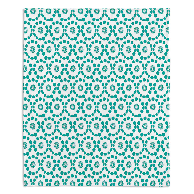 Hand Woven Throw Blanket, 68" W x 80" L, Blue