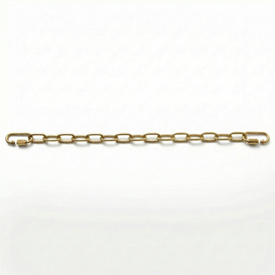 Adjustable Chain Link For Pendant Lights - Brass Finish With Quick Clamps