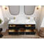 Meuble-lavabo double flottant 60 po avec dessus Roswell-101466530