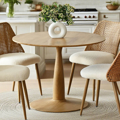 39.5"/34.5" Round Pedestal Dining Table
