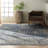 Torrent Abstract White/Gray/Blue Area Rug-46478195