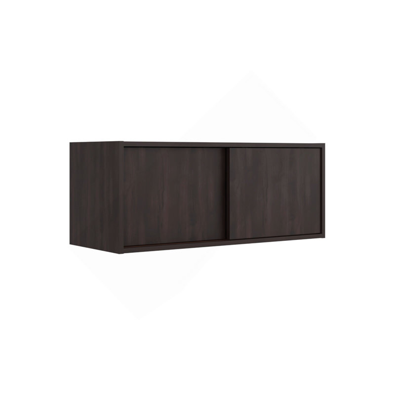 Note 32-Inch Wide Wall Storage Cabinet With Sliding Doors, Compact Wall-Mounted Storage Option For Bedroom, Office, Living Room Or Garage Organization