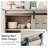 Kitchen Sideboard Buffet Cabinet with Sliding Barn Door and Adjustable Shelves, Storage Cabinet for Dining Room, Kitchen, Hallway, Living Room-119249846