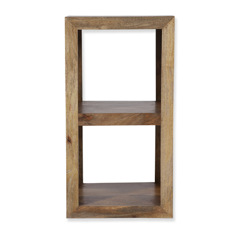 Beatrix 81cm H x 43cm W Solid Wood Cube Bookcase