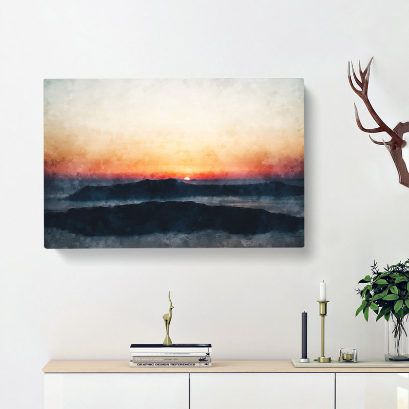 Sunrise in Greece - Wrapped Canvas, 30cm H x 45cm W x 4cm D