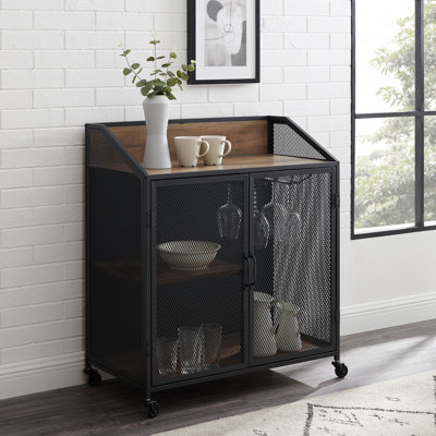 Munich 38" Bar Cabinet with Wine Storage