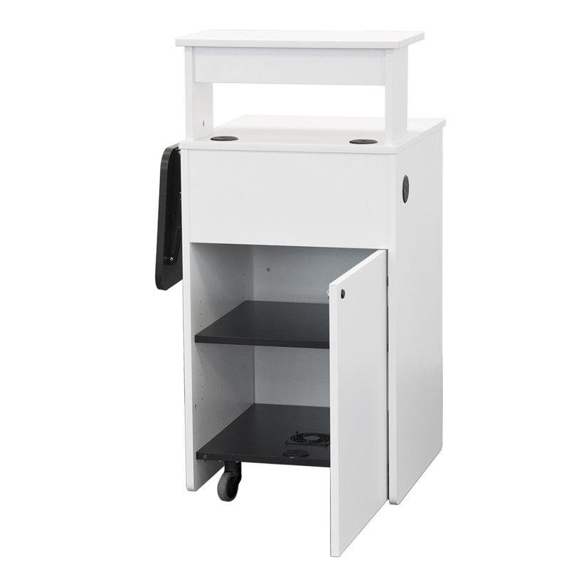 Chariot de livre de travail éducatif, Laminé blanc