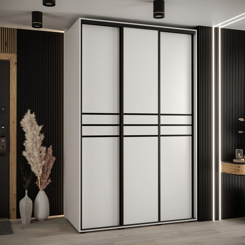 Cannes X 3 Door Steel Wardrobe